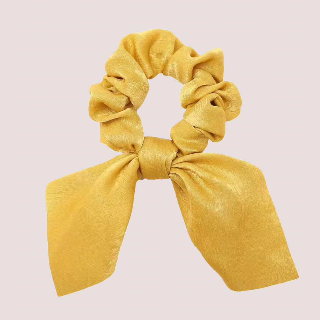 Scrunchie geel