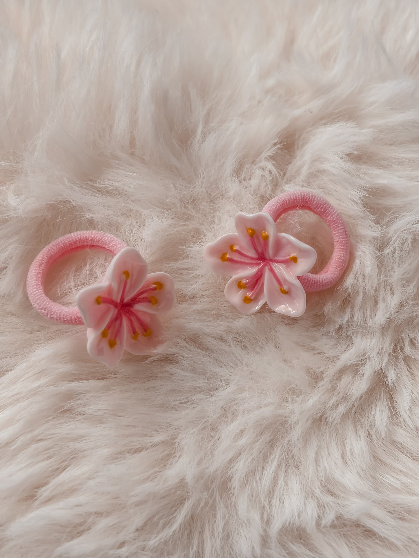 Haarelastiek Pink blossom