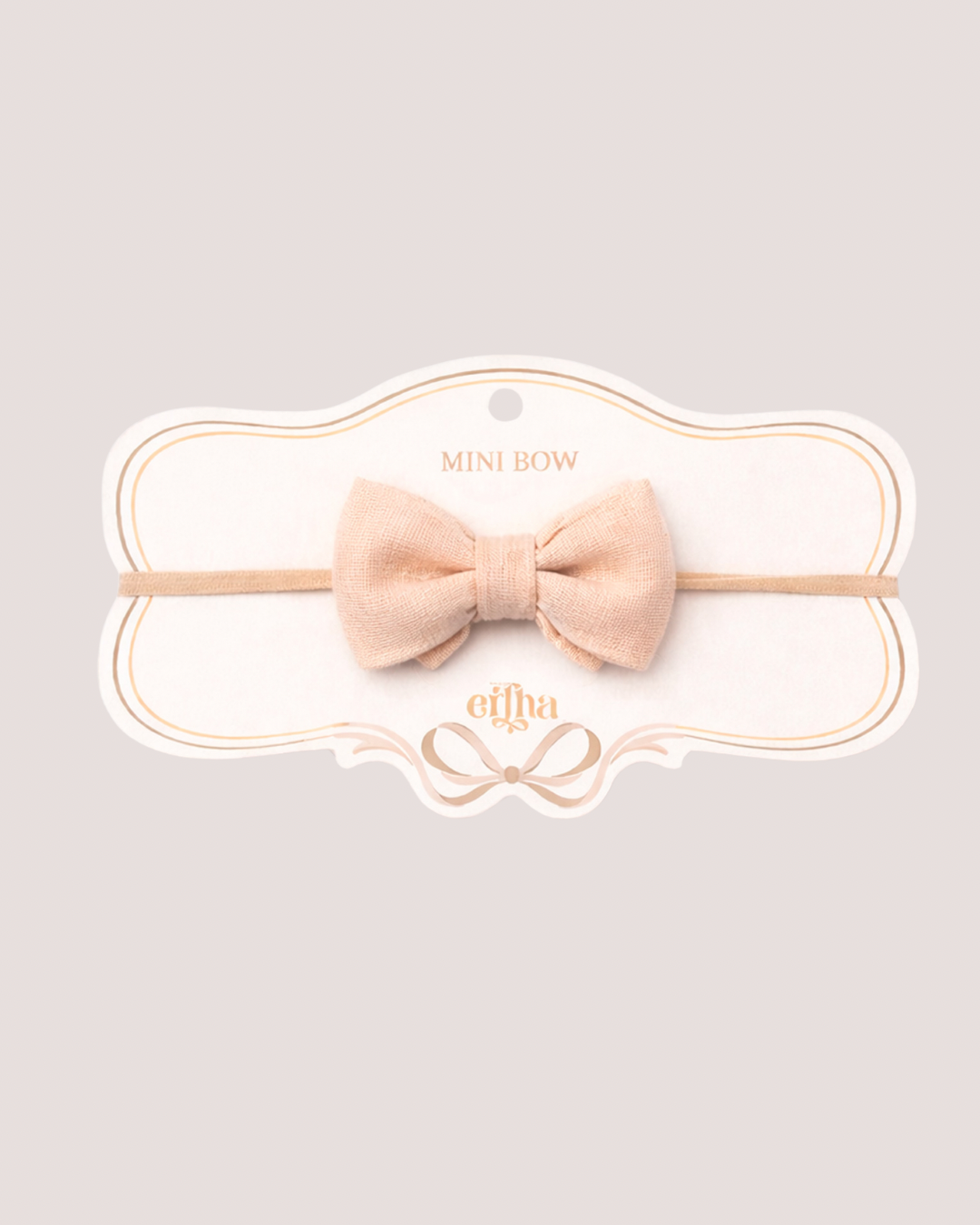 Mrs. Ertha baby haarband - zachtroze