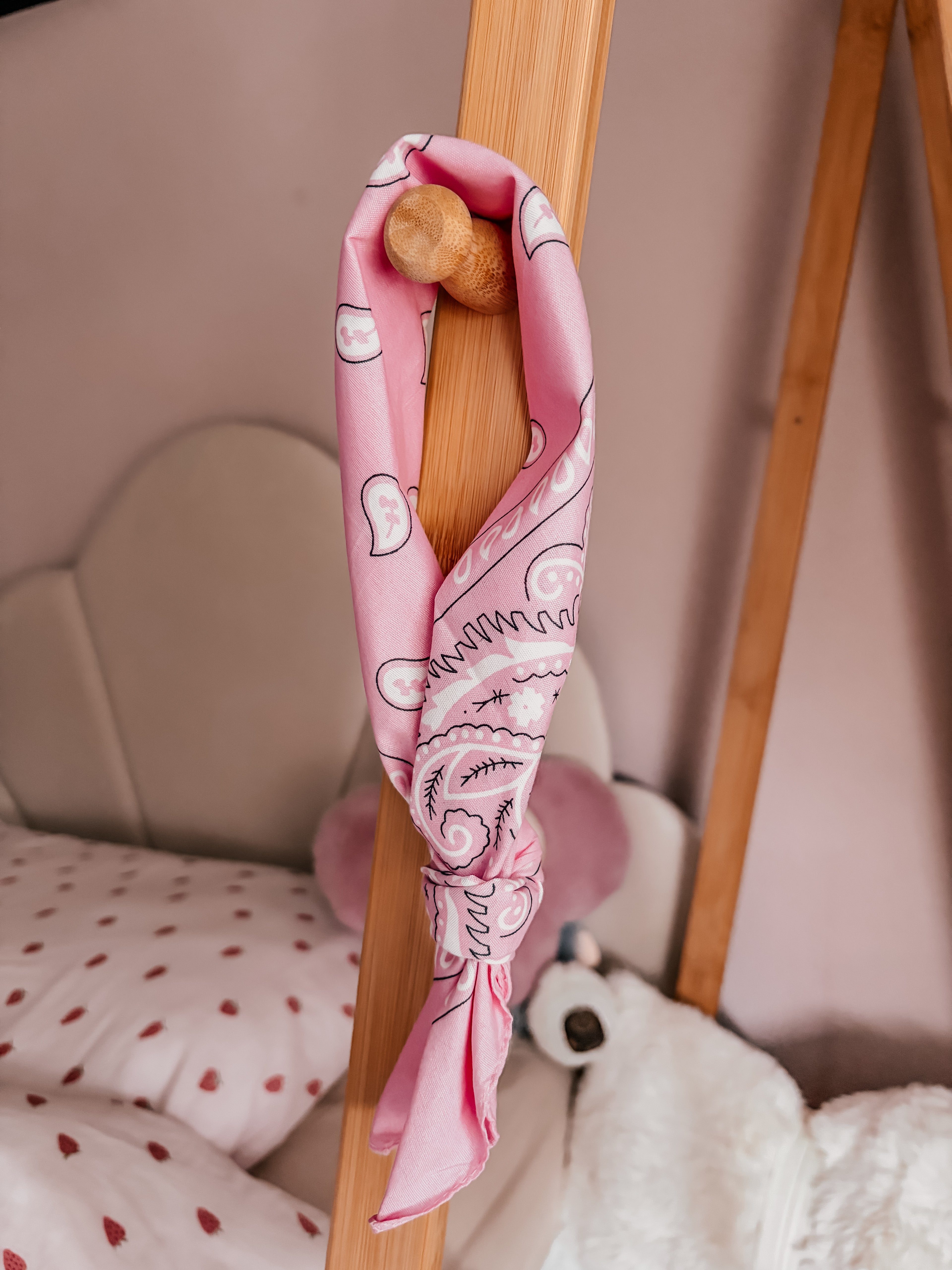 Bandana sjaal lichtroze