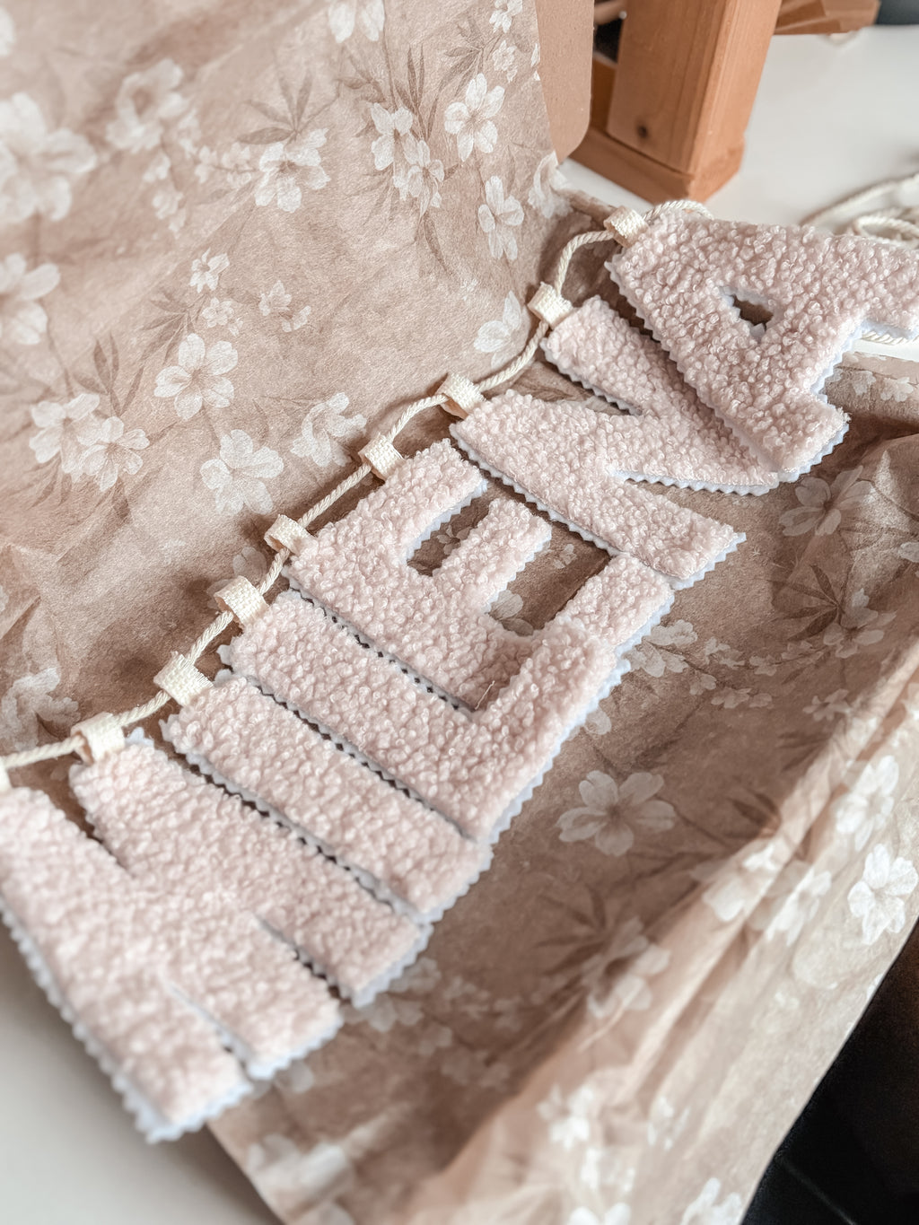 Teddy naamslinger - Vanaf €3,- per letter