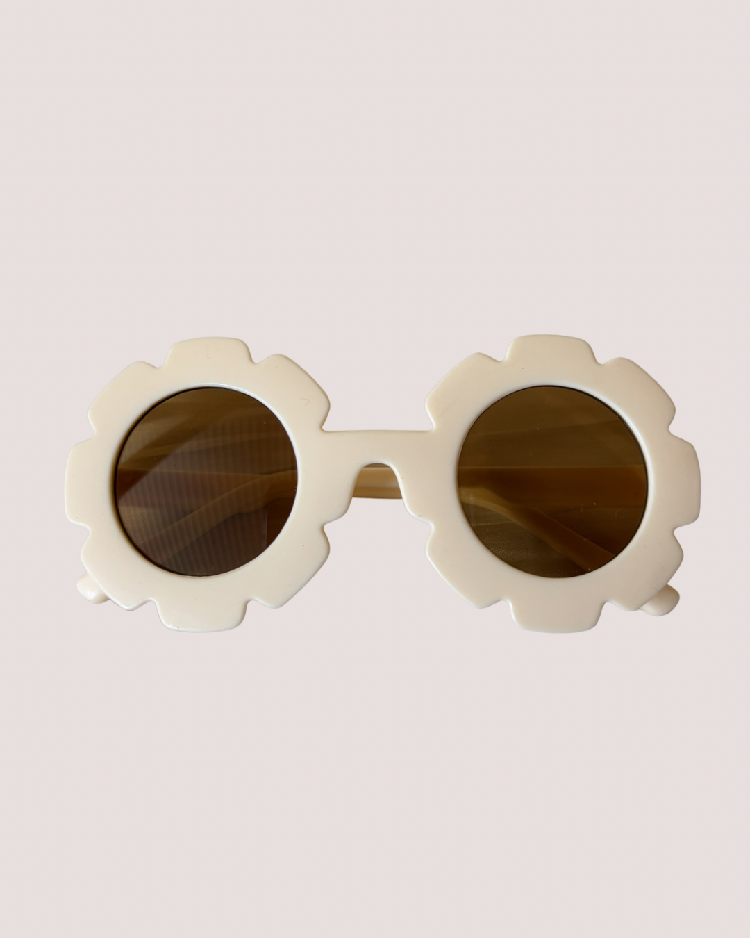 Kinderzonnebril bloem Off-White