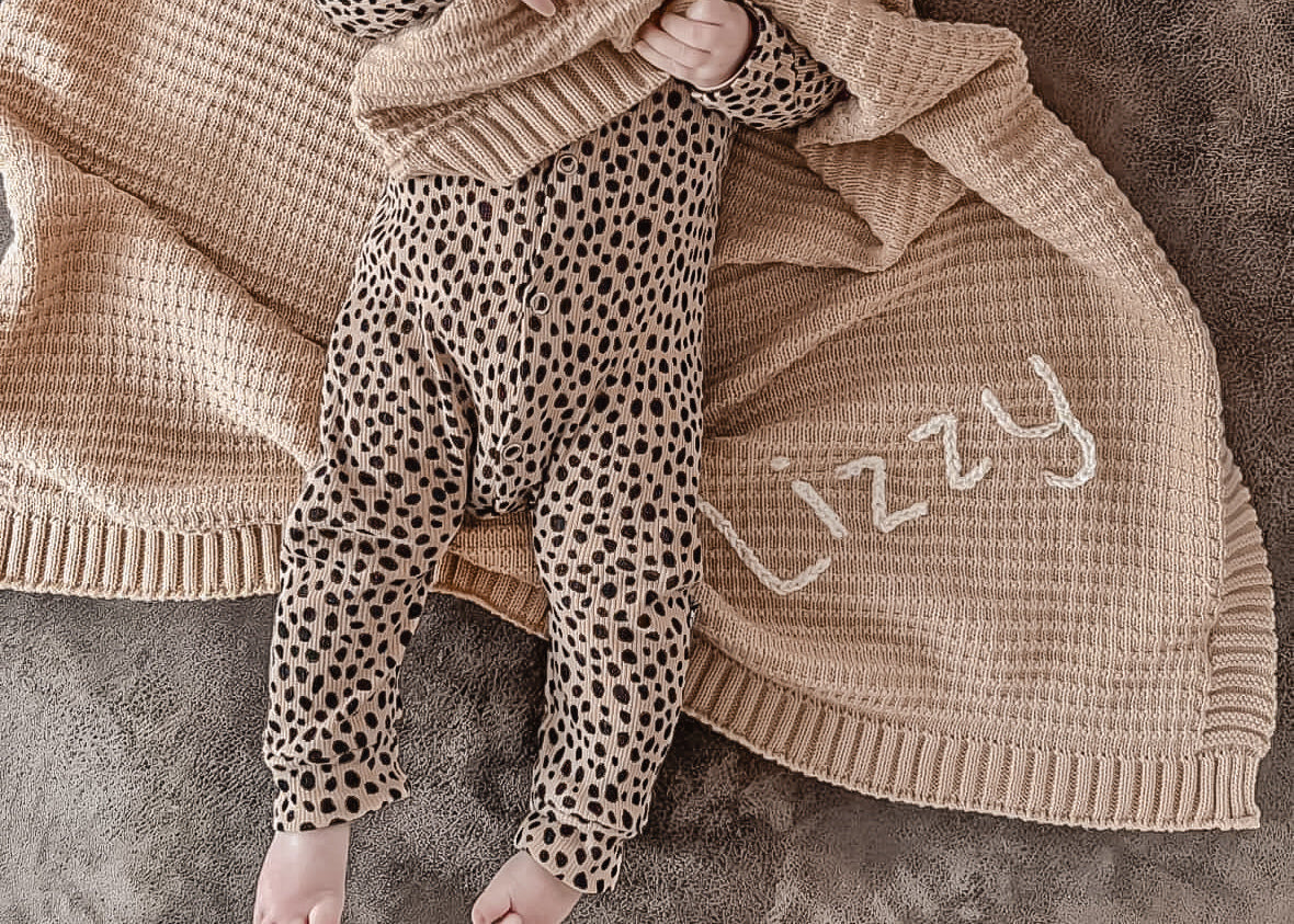 Babydeken gepersonaliseerd met naam