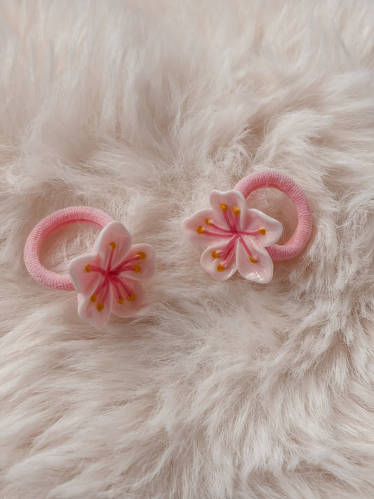 Haarelastiek Pink blossom