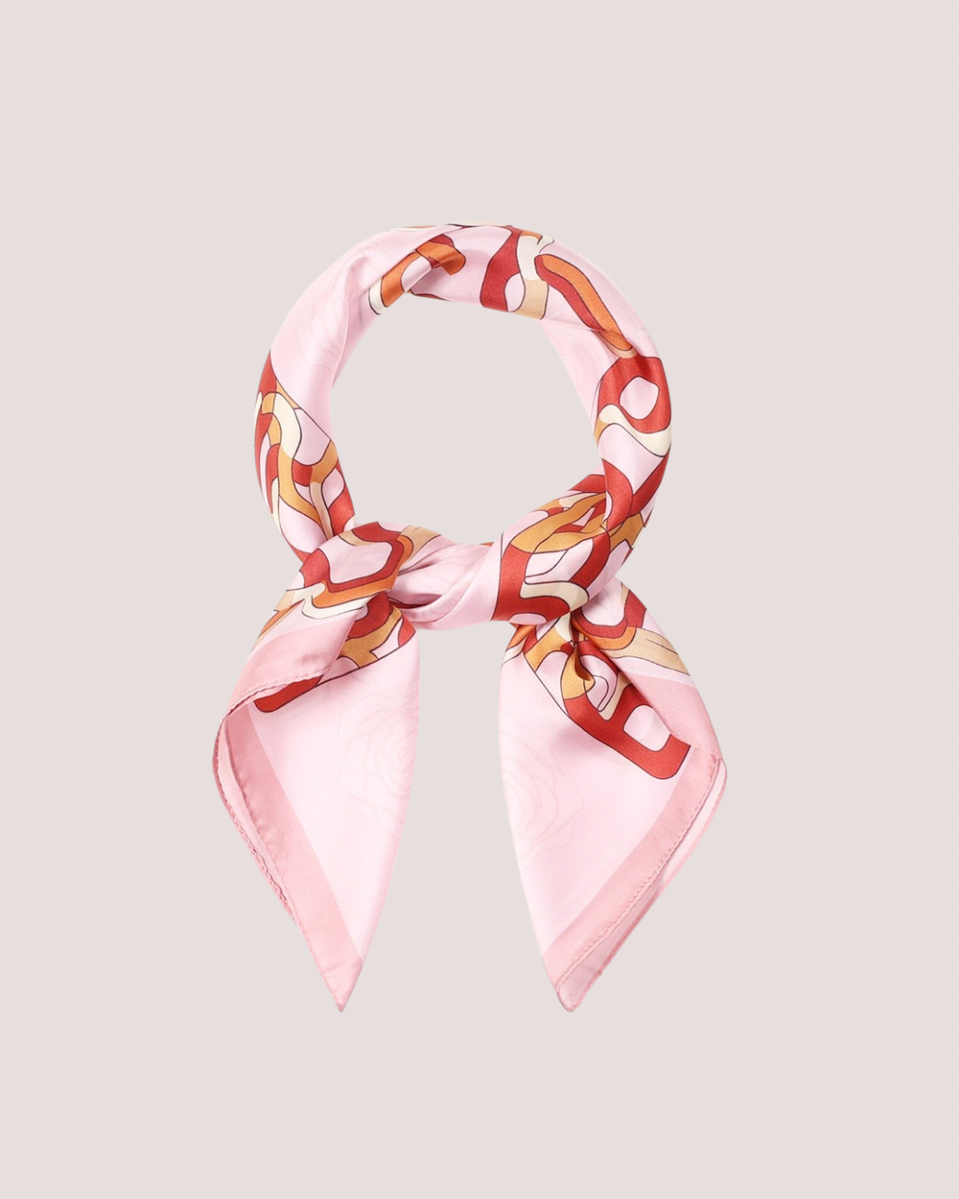 Zomersjaal oranje/roze