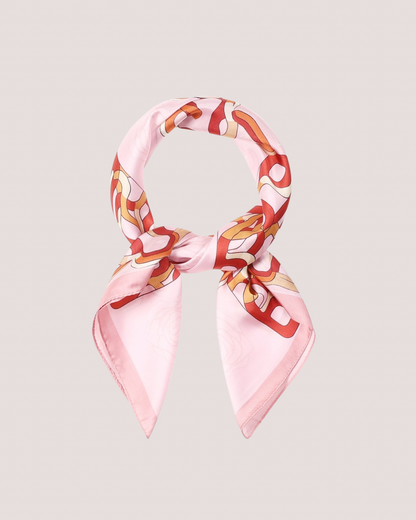 Zomersjaal oranje/roze