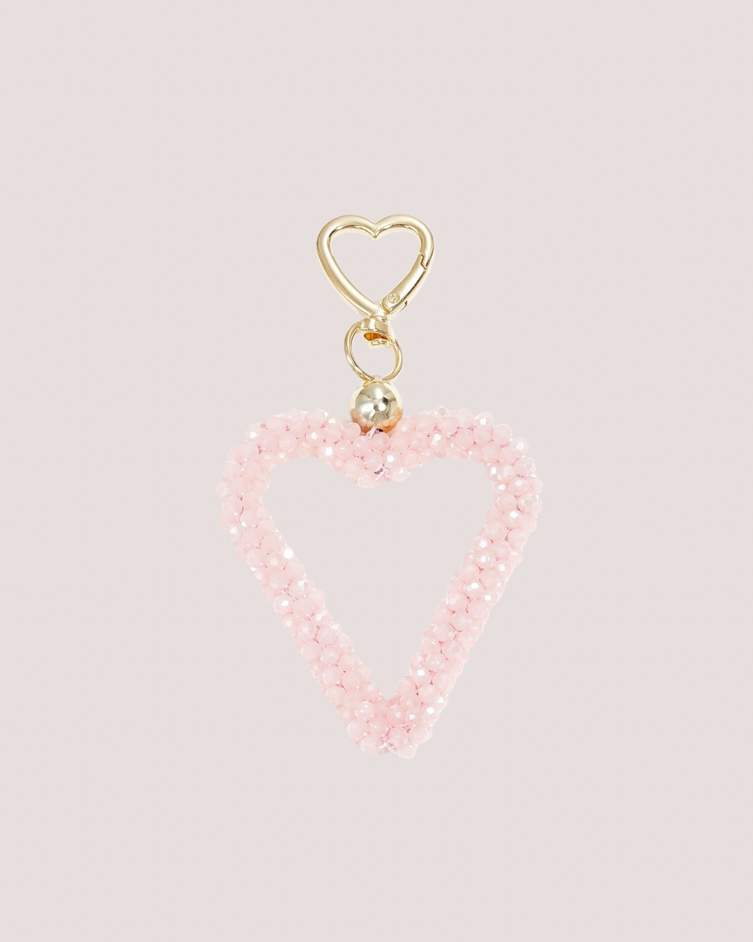 Sleutelhanger hart roze