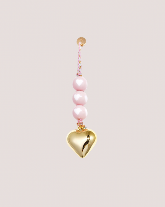 Tasbedel hart roze