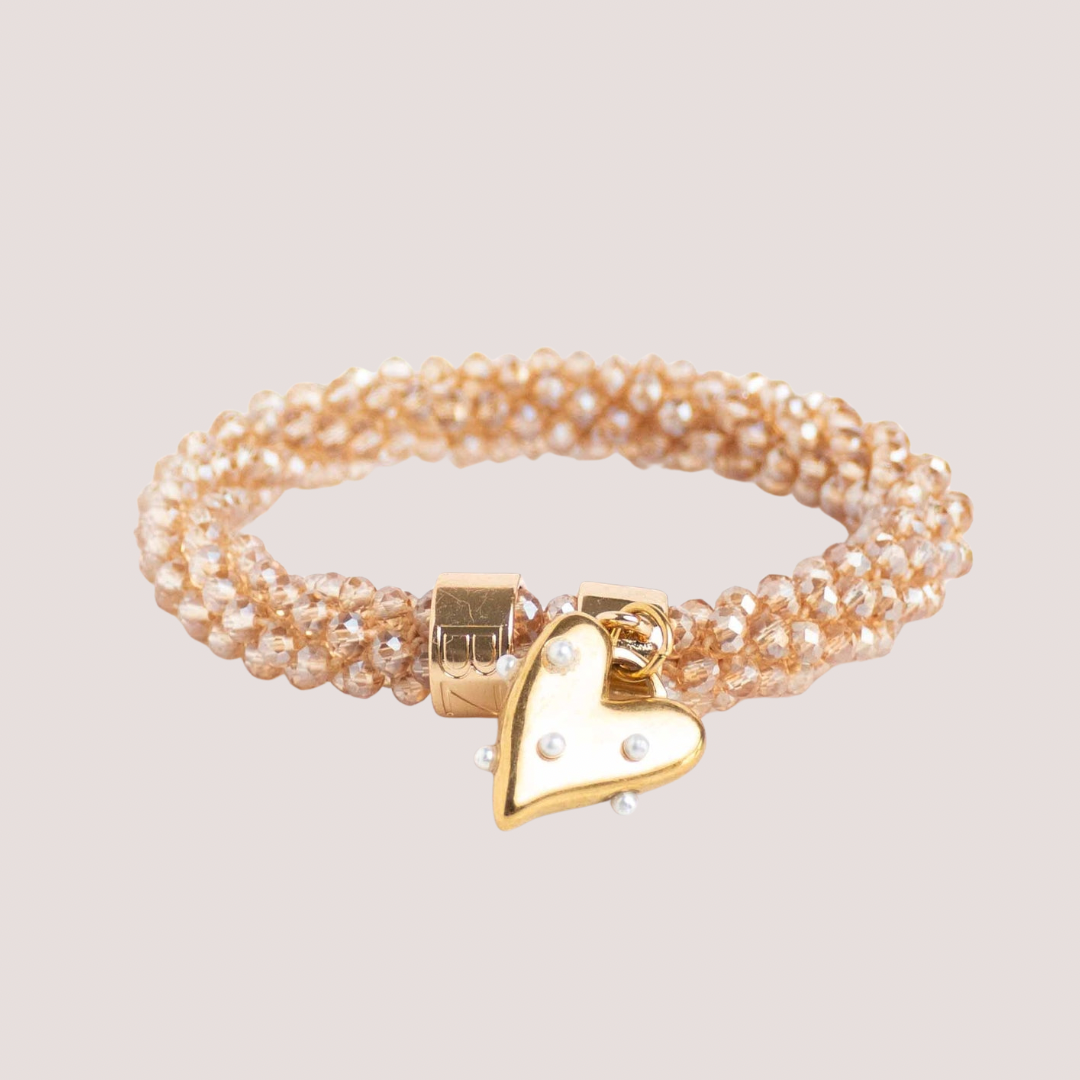 BANDITZ BEADZ LUX - Champagne Heart Pearls