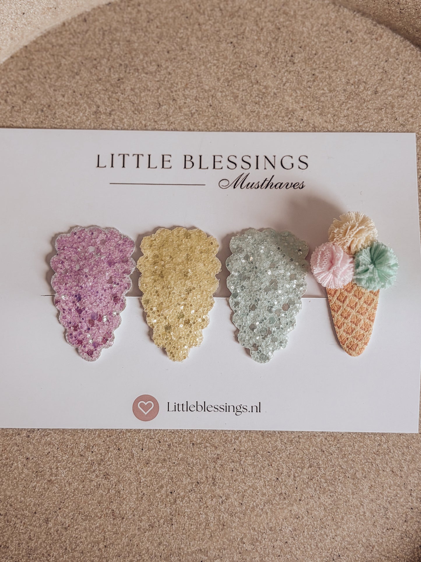 Haarspeldjes - Set lcecream Sparkles