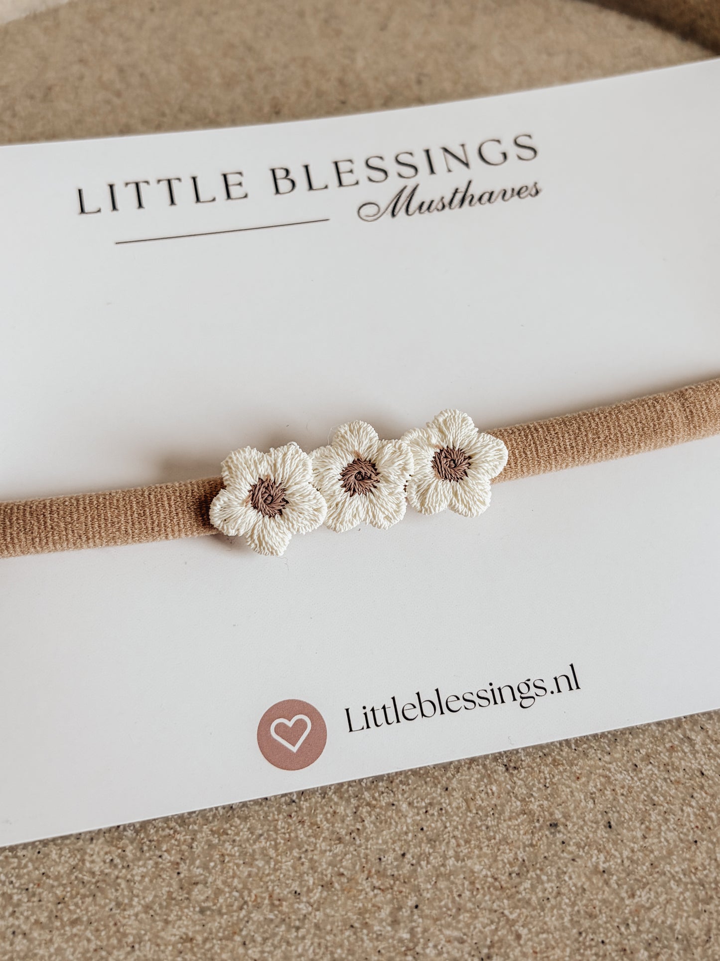 Baby haarband - Natural Flower