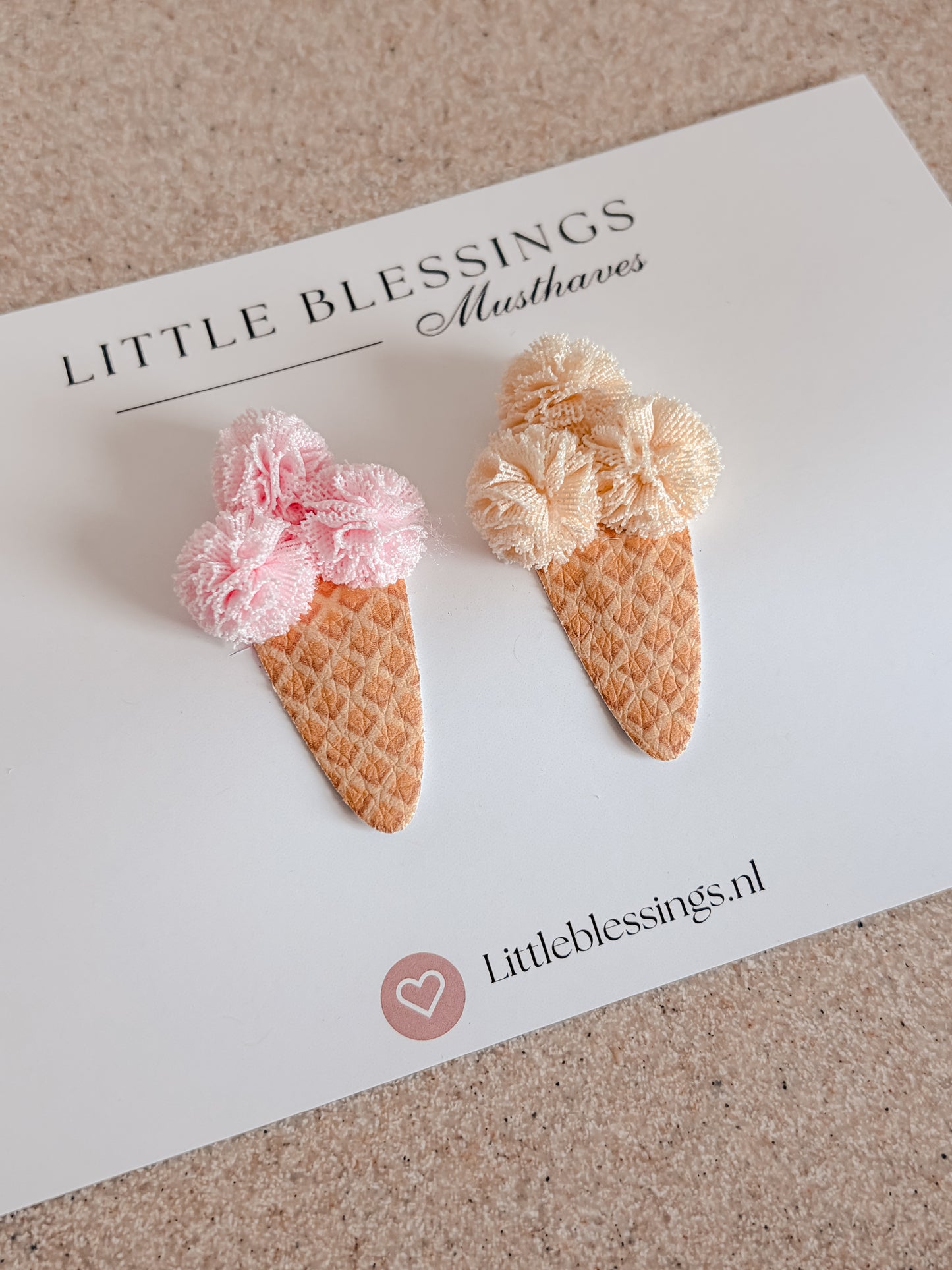 Haarspeldjes - IceCream PomPom