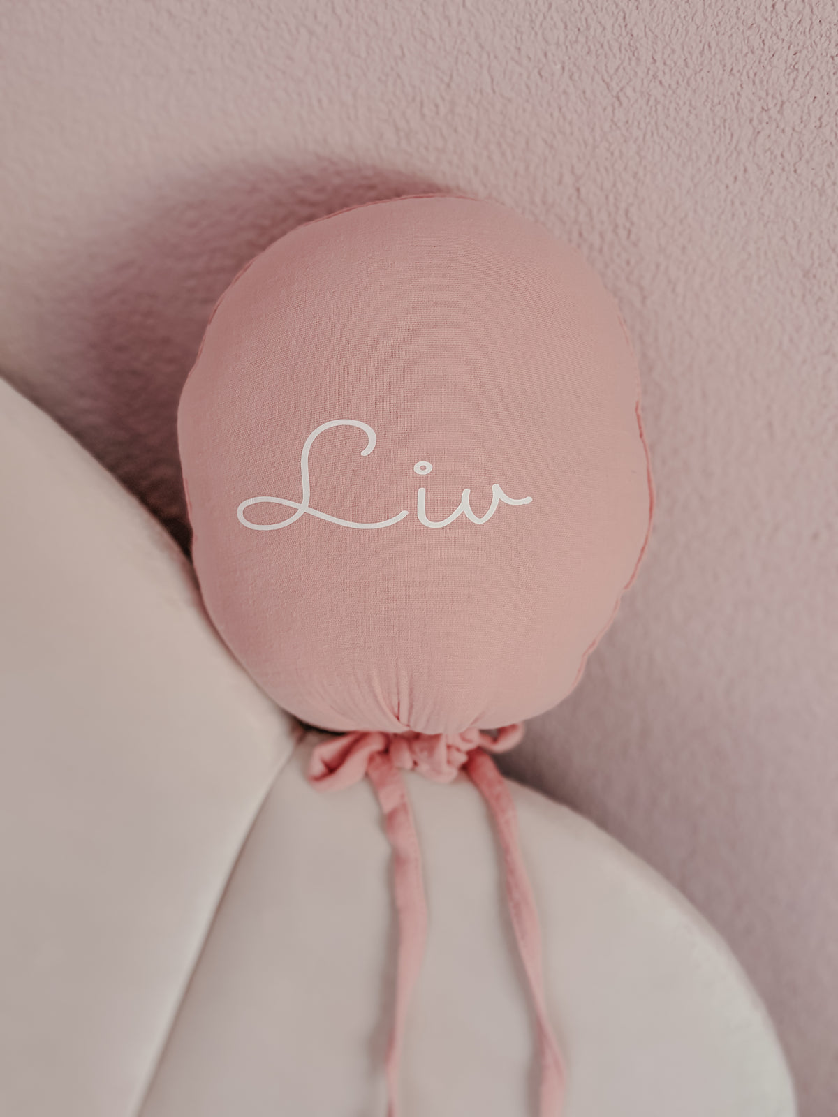 Decoratie ballon met naam | Roze