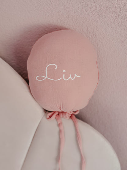 Decoratie ballon met naam | Roze
