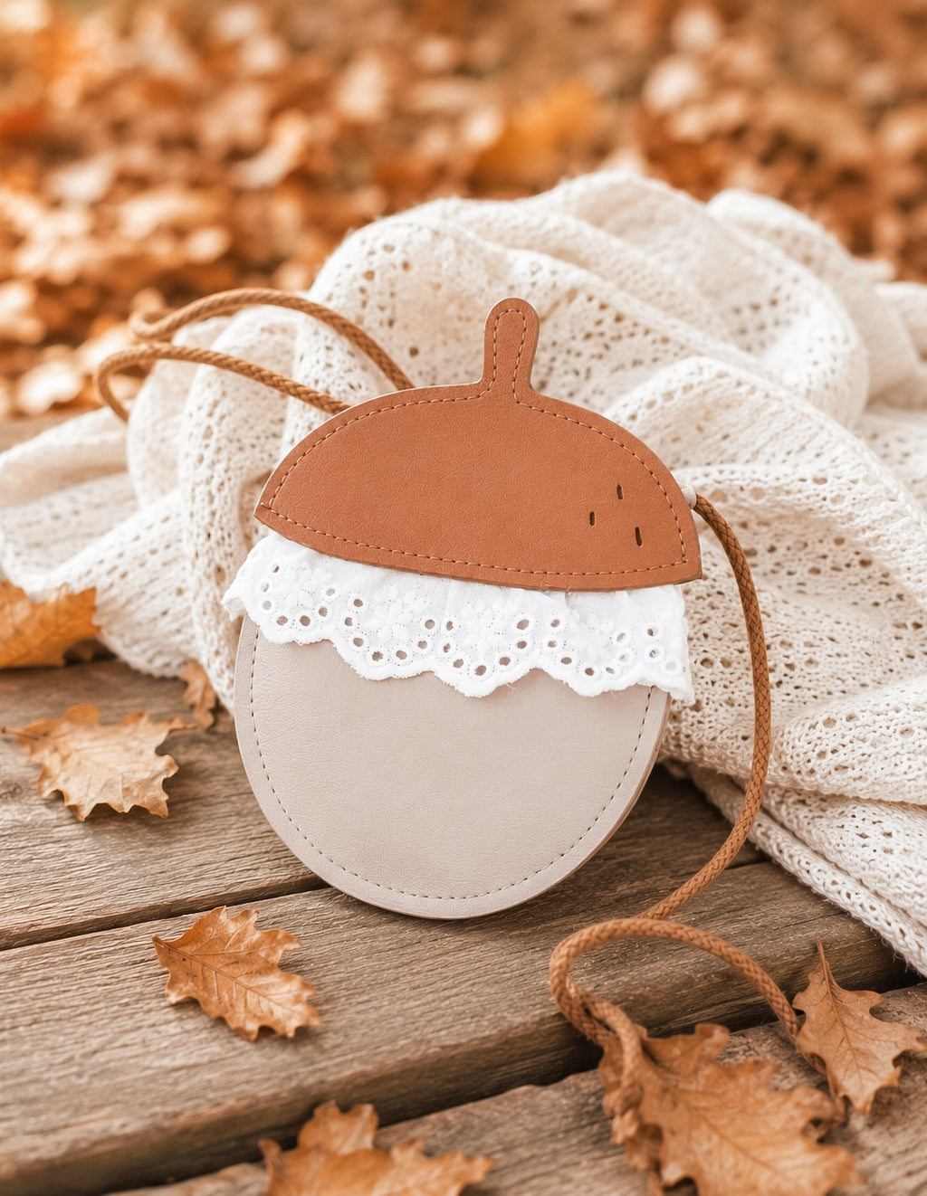 Autumn acorn tasje