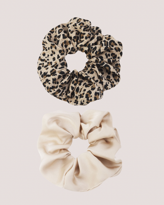 Scrunchie set panter duo