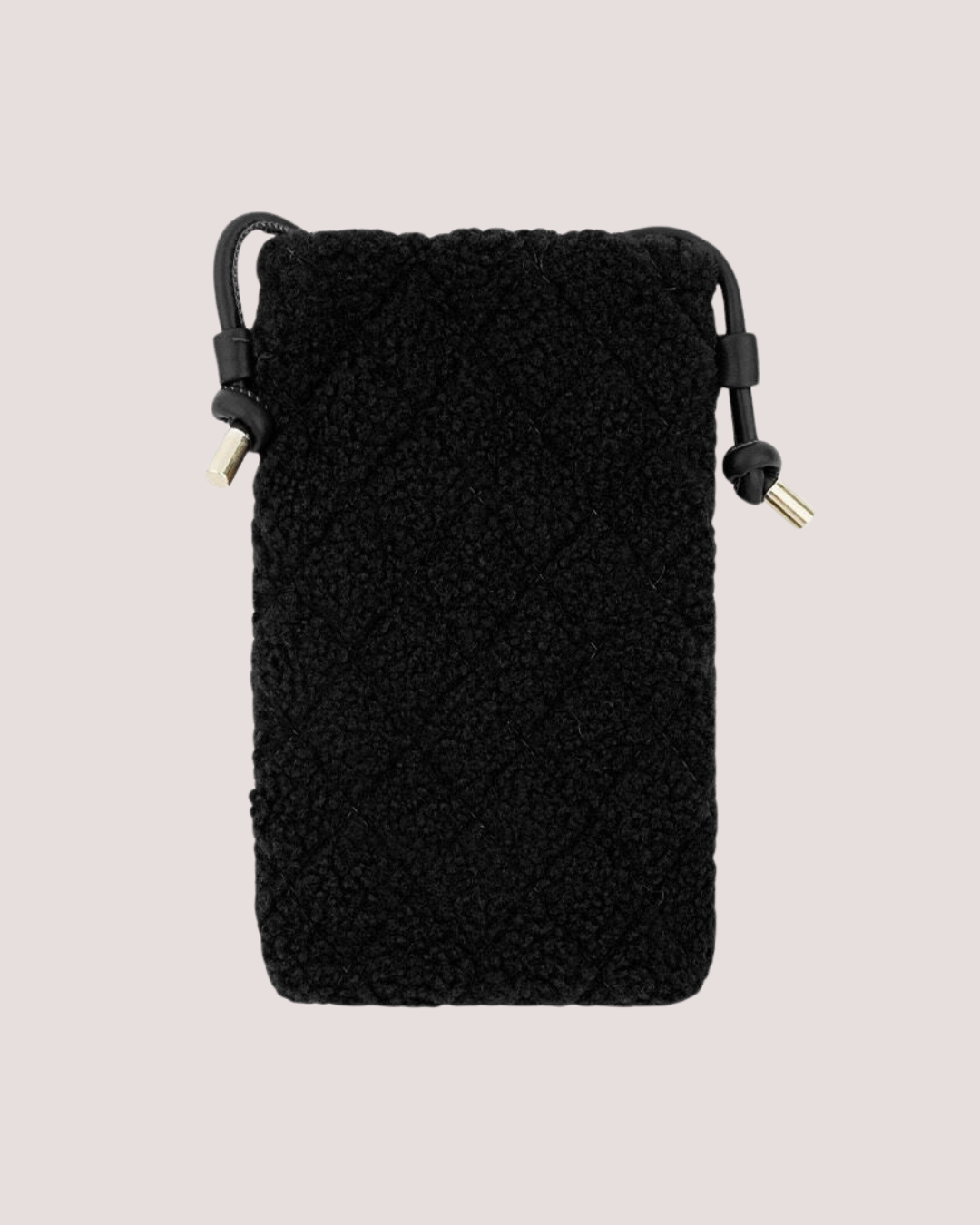 On the go teddy telefoontas | zwart