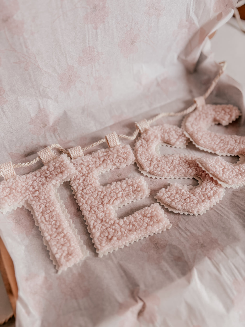 Teddy naamslinger - Vanaf €3,- per letter