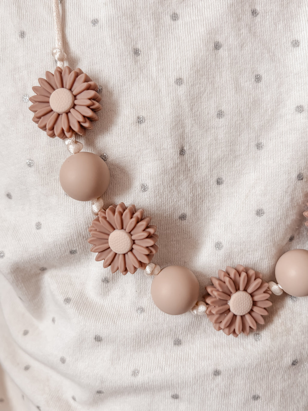 Kinderketting Flower Cream