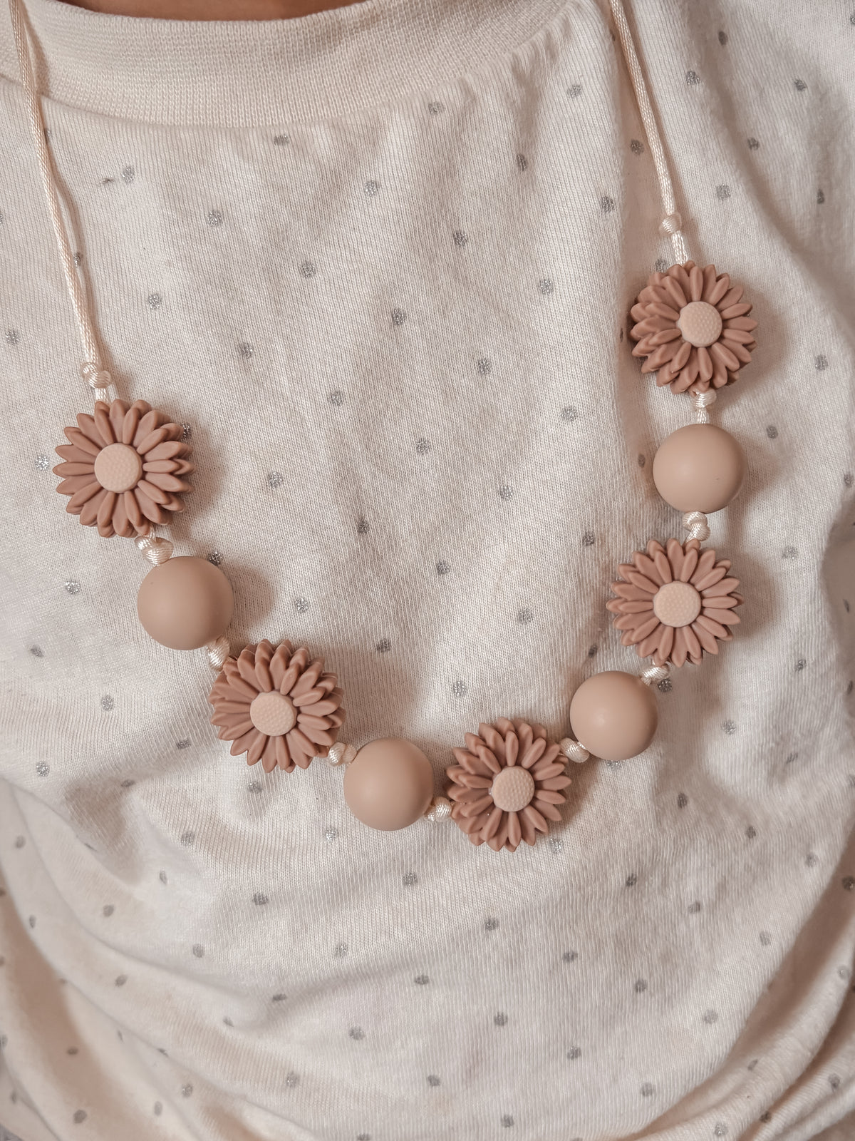 Kinderketting Flower Cream