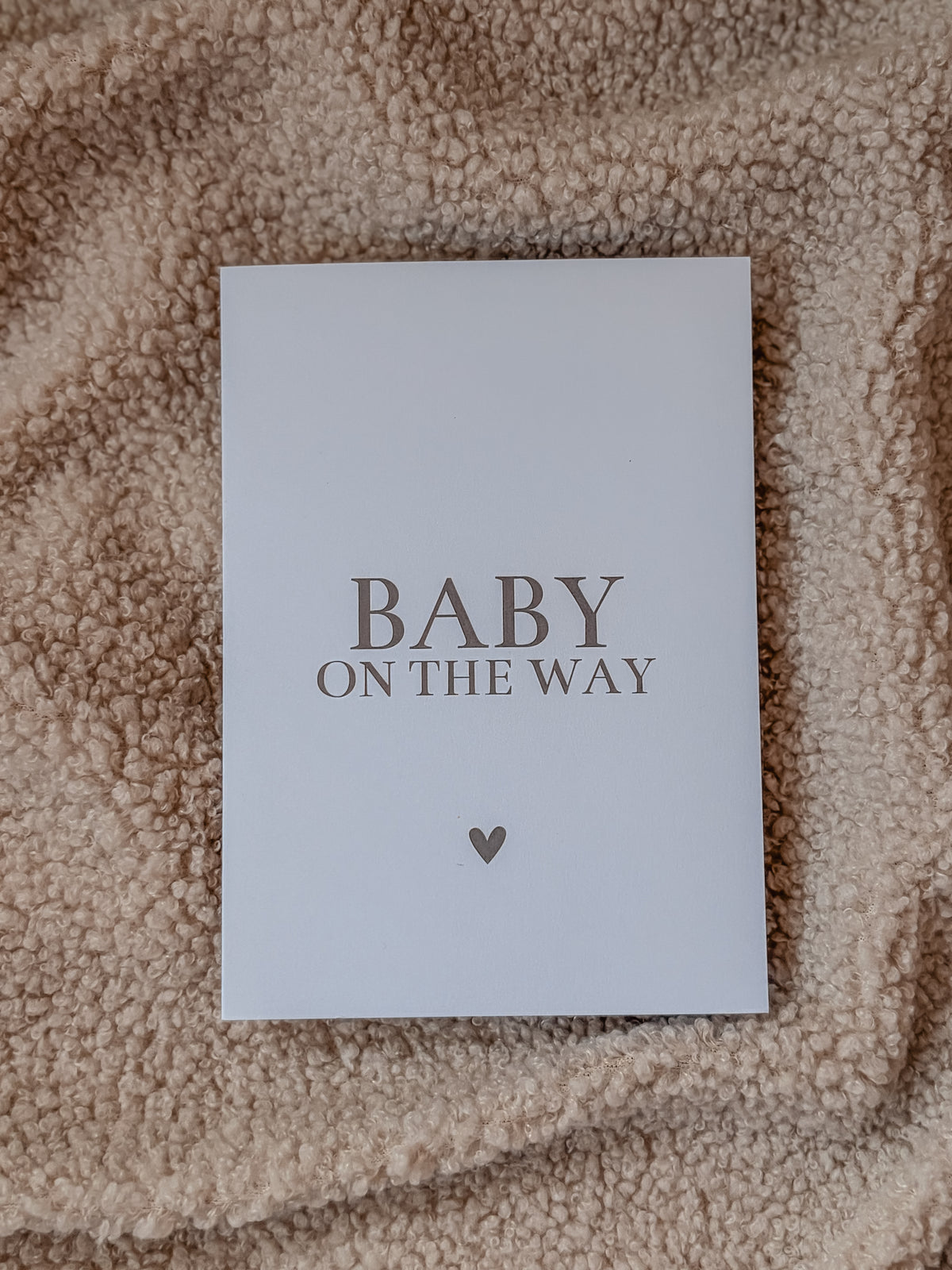 Dubbele wenskaart - Baby on the way